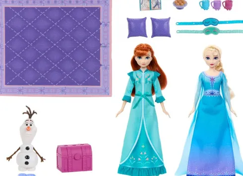 Frozen - Slumber Sister Set - Anna Og Elsa Dukker - Mattel Jml08
