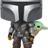 Funko Pop! - Star Wars: The Mandalorian & Grogu - The Mandalorian With Grogu - On Back - 90443