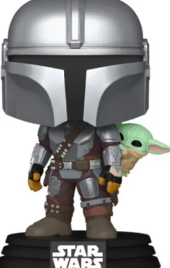 Funko Pop! - Star Wars: The Mandalorian & Grogu - The Mandalorian With Grogu - On Back - 90443