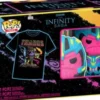 Funko Pop! - Tee Og Figur - Marvel - Thanos - Blacklight - M