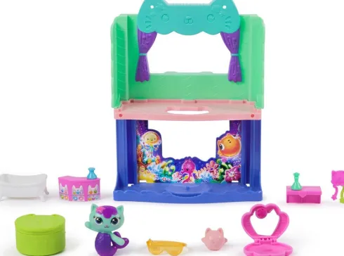 Gabby Dollhouse - The Movie - Mercat's Spa-Wesome Bathroom Playset