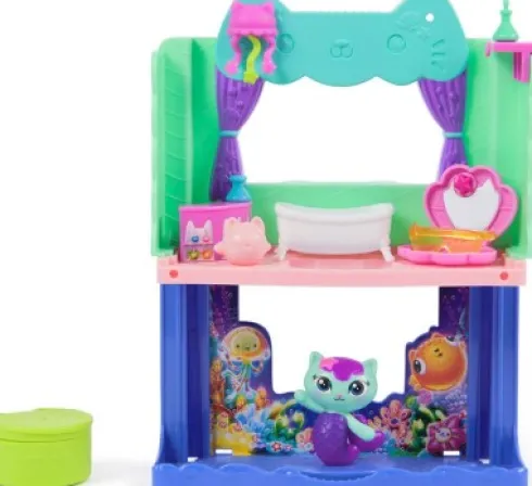 Gabby Dollhouse - The Movie - Mercat's Spa-Wesome Bathroom Playset