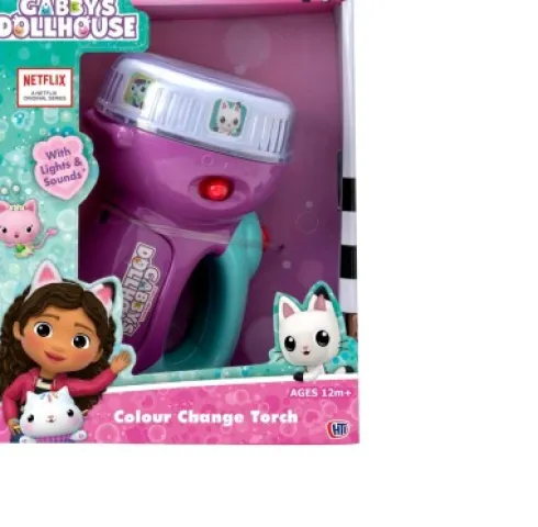 Gabby's Dollhouse - Farveskiftende Lommelygte Med Lyd Til Børn