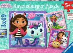 Gabbys Dukkehus Puslespil - Ravensburger - 3X49 Brikker
