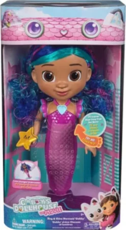 Gabby's Movie Sing & Shine Mermaid Gabby Doll 36Cm - 6074338