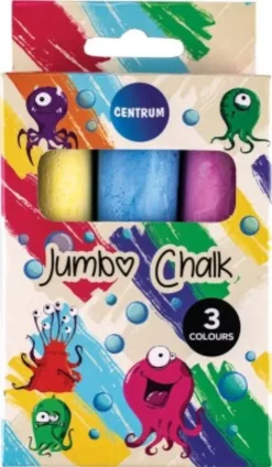 Gadekridt - Jumbo Str - Assorterede Farver