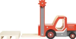 Gaffeltruck Legetøj I Træ - Inkl. Palle - Rød - Small Foot