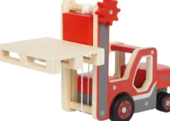 Gaffeltruck Legetøj I Træ - Inkl. Palle - Rød - Small Foot