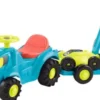 Gåbil Traktor Med Trailer Og Græsslåmaskine