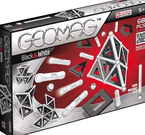 Geomag - Sort Og Hvid - 68 Stk
