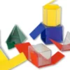Geometriske Figurer - Farvede Og Gennemsigtige - 16 Stk