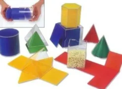 Geometriske Figurer - Farvede Og Gennemsigtige - 16 Stk