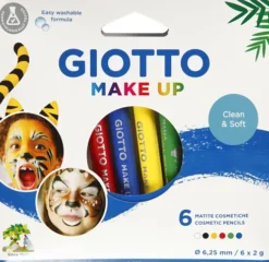 Giotto Make Up - Sminkeblyanter Til Ansigt Og Krop - 6 Farver
