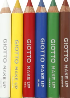 Giotto Make Up - Sminkeblyanter Til Ansigt Og Krop - 6 Farver