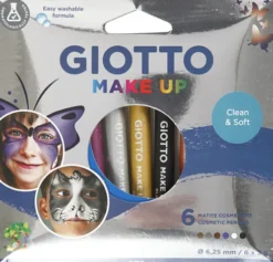 Giotto Make Up - Sminkeblyanter Til Ansigt Og Krop - 6 Farver