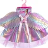 4-Girlz - Fe-Prinsesse Kostume Til Børn - Vinger Skørt - Vn 42484