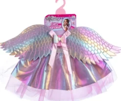 4-Girlz - Fe-Prinsesse Kostume Til Børn - Vinger Skørt - Vn 42484