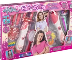 4-Girlz - Hårdekorationssæt Med Hårtwister Og Hårperlemaskine