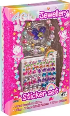 4-Girlz - Lege Smykker - Armbånd, Ring Og Stickers - Vn 63303