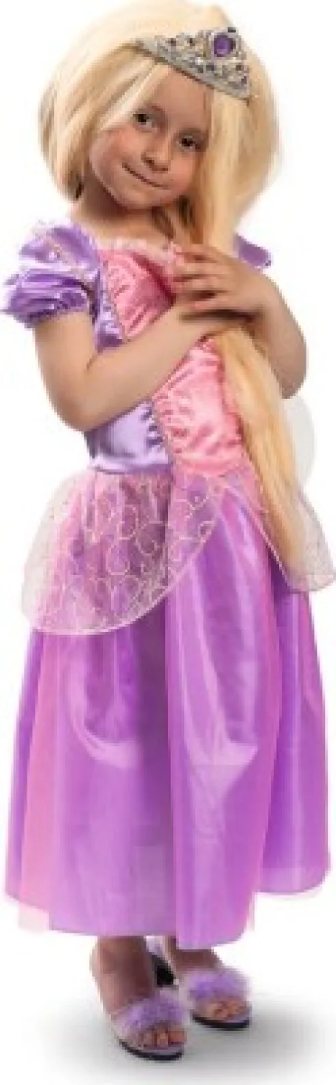 4-Girlz - Rapunzel Prinsessekjole Til Børn - 4-7 År - Vn 42485
