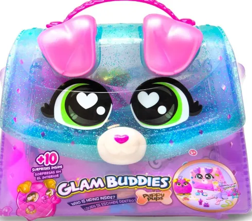 Glam Buddies - Puppy Pups Purse Series 2 Bamse - Assorteret