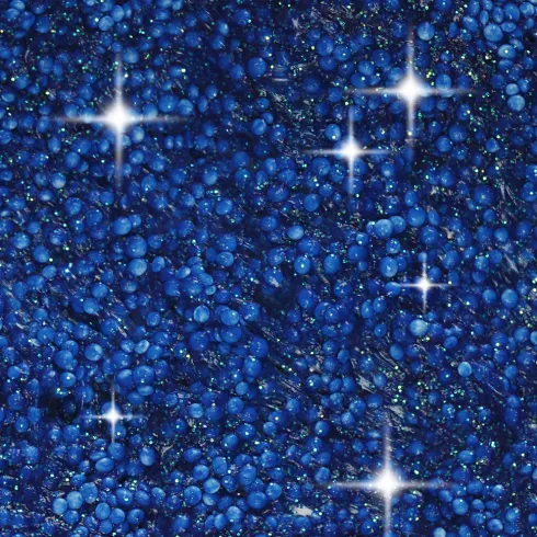Glitter Foam Clay - Blå - Modellervoks - 35 G