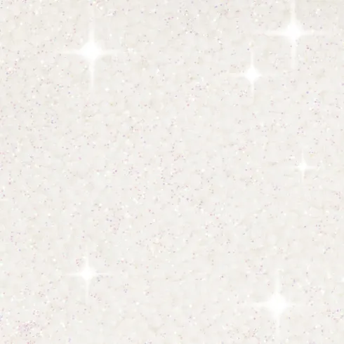 Glitter Foam Clay - Hvid - Modellervoks - 35 G
