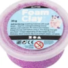 Glitter Foam Clay - Lilla - Modellervoks - 35 G