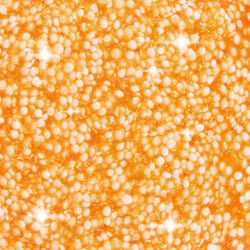 Glitter Foam Clay - Orange - Modellervoks - 35 G