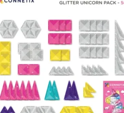 Glitter Unicorn Pack - Magnetsæt - 56 Dele