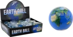Globe Glitterball 6,50 CM - Bold Med Vand Og Verdenskort