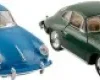 Goki - Porsche 356 B Carrera 2 - Pullback Legetøjsbil - Assorteret