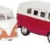 Goki - Vw Transporter T1 Legetøjsbus Med Pullback - Assorteret