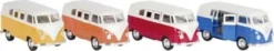Goki - Vw Transporter T1 Legetøjsbus Med Pullback - Assorteret