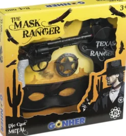 Gonher - Zorro Legesæt Med 8 - Skuds Skyder I Metal - Maske Og Bælte