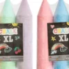 Grafix - Jumbo Gadekridt - Chalk Xl - 3 Stk