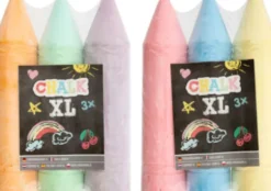 Grafix - Jumbo Gadekridt - Chalk Xl - 3 Stk