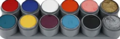 Grimas Ansigtsmaling - Sminke Palette Med 12 Farver - 12X15 ML