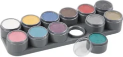 Grimas Ansigtsmaling - Sminke Palette Med 12 Farver - 12X15 ML