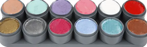 Grimas Ansigtsmaling - Sminke Palette Med 12 Farver - 12X15 ML