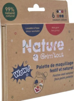 Grim Tout - Ansigtsmaling Palette - Wow Nature - 6 Farver