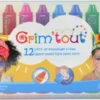 Grim Tout - Ansigtsmaling Til Børn - 12 Sticks - Vandbaseret