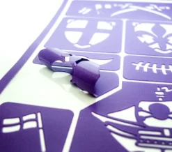 Grim Tout - Ridder Og Pirat - Stencil Til Ansigtsmaling