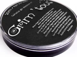 Grim Tout - Sort Krop- Og Ansigtsmaling Til Børn - 20 ML