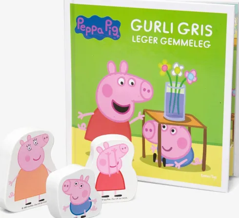 Gurli Gris - Bog Med Træfigurere - Gemmeleg