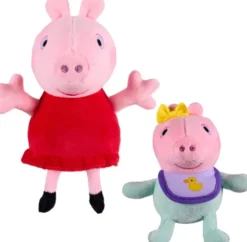 Gurli Gris - Peppa Og Evie Bamse Sæt - 2 Stk
