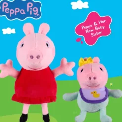 Gurli Gris - Peppa Og Evie Bamse Sæt - 2 Stk