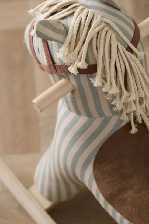 Gyngehest Sam - Blå Med Striber - Aiden - Kids Concept
