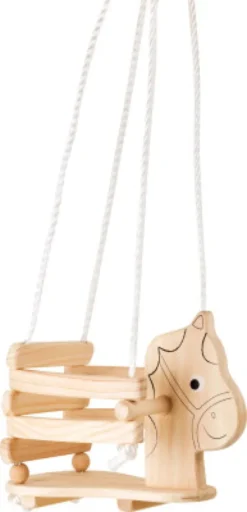 Gynge I Træ Til Børn - Hest - Small Foot