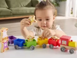 Hape - Abe Legetøjstog Med Tal I Træ